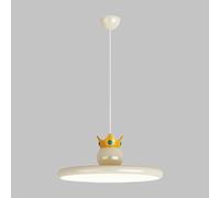 Lampada a Sospensione a Disco Ultrasottile, Lampada a Sospensione Rotonda in Metallo con Paralume in Acrilico, Lampade a Sospensione a Corona di Cartoni Animati, Lampadario Moderno a LED - 45 W - 3