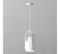 Lampada a sospensione a forma di botte in stile francese per sala da pranzo Lampada a sospensione con finitura in legno Lampada da soffitto girevole per corridoio Lampada da soffitto in ferro battuto