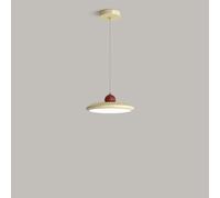 Lampada a Sospensione a Forma di Disco Volante, Moderna, di Lusso, per Sala da Pranzo, con Protezione oculare a Spettro Completo, a LED a 3 Toni, per Camera da Letto, corridoio, Balcone, Isola cu