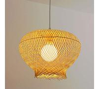 Lampada a Sospensione a Forma di Nido d'uccello, personalità Creativa, Stile Sud-EST Asiatico, Lampada da soffitto in Rattan e bambù Intrecciato, Lampada a Testa Singola, realizzat
