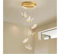 Lampada A Sospensione A LED A 3 Colori, Piccolo Lampadario da Comodino in Acrilico con Lunghezza del Cavo Regolabile, Illuminazione Creativa per La Decorazione Domes, One Color, 6heads D45*150cm