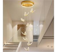 Lampada A Sospensione A LED A 3 Colori, Piccolo Lampadario da Comodino in Acrilico con Lunghezza del Cavo Regolabile, Illuminazione Creativa per La Decorazione Domes, One Color, 9heads D55*150cm