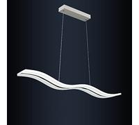 Lampada a sospensione a LED a forma di onda Lampadario moderno semplice in acrilico Lampada a sospensione regolabile lineare per tavolo da pranzo Isola della cucina Ufficio (Dimensioni: 98x11,5 cm, 3