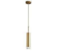 Lampada a sospensione a LED in stile industriale dorato, lampada a sospensione cilindrica dimmerabile in stile moderno di metà secolo, piccola plafoniera per isola da cucina, illuminazione contemporan