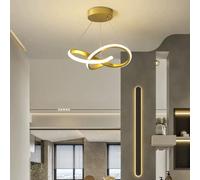 Lampada a sospensione a LED in stile nordico, adatta per sala da pranzo, corridoio, camera da letto, soggiorno. Illuminazione personalizzata, creativa, minimalista. Lampadario Trifoglio Bianco - 30 cm