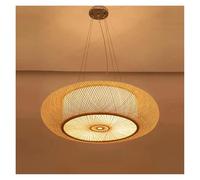 Lampada a sospensione a LED in stile rustico DIA.40 a creativa in bambù Lampadari for ristoranti Sala da tè Per Cucina Soggiorno Sala da Pranzo Corridoio(3668-D80CM)