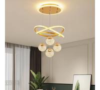 Lampada a sospensione a LED Lampada a sospensione in cristallo Tavolo da pranzo 42W Plafoniere Moderna Sala da pranzo regolabile in altezza Soggiorno Dimmerabile con telecomando Lampadari Sospensione