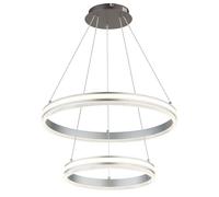 Globo Lighting Francine lampada sospesa 2x60 W grigio/cenere-argento 67377-60H
