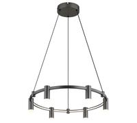 Lampada a sospensione a LED Lampada per sala da pranzo Memory in metallo antracite H 120 cm