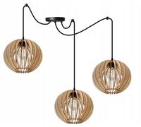 LAMPADA A SOSPENSIONE A LED MODERNA IN LEGNO