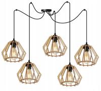 LAMPADA A SOSPENSIONE A LED MODERNA IN LEGNO