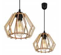 LAMPADA A SOSPENSIONE A LED MODERNA IN LEGNO