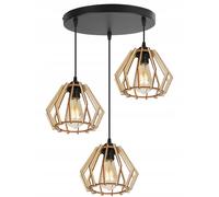 LAMPADA A SOSPENSIONE A LED MODERNA IN LEGNO