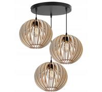 LAMPADA A SOSPENSIONE A LED MODERNA IN LEGNO