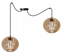 LAMPADA A SOSPENSIONE A LED MODERNA IN LEGNO