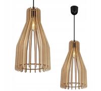 LAMPADA A SOSPENSIONE A LED MODERNA IN LEGNO
