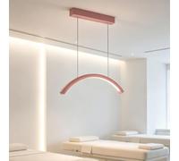 Lampada a sospensione a LED moderna, lampada estetica delicata sugli occhi | Lampada a mezzaluna per centri estetici e saloni di manicure, temperatura regolabile 2700K-5600K(Pink)
