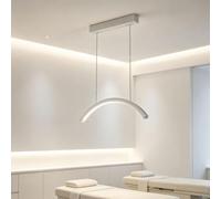 Lampada a sospensione a LED moderna, lampada estetica delicata sugli occhi | Lampada a mezzaluna per centri estetici e saloni di manicure, temperatura regolabile 2700K-5600K(White)