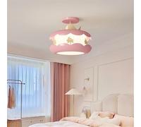 Lampada a sospensione a LED moderna nordico per la camera dei bambini, design creativo a giostra, perfetta per la camera da letto delle ragazze e la decorazione dell'asilo, lampada rosa da 50 cm