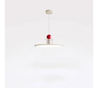 Lampada a Sospensione a LED Tricolore con dimmerazione, per Soggiorno e Studio, Color Crema, Molto indicativa, Semplice, Rotonda, in Metallo, per Centro Commerciale, Negozio di Abbigliamento (Ros