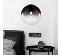 Lampada A Sospensione A Sfera Fumè Per Camera Ospiti In Vetro [EEK: Inaditato]