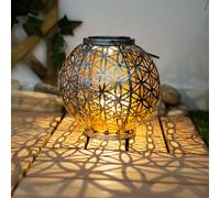Lampada A Sospensione A Sfera In Alluminio Per Giardino Con LED Solare