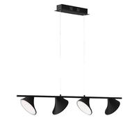 WOFI Lampada A Sospensione LED Nera 3 Livelli Dimmer Per Soggiorno Cucina [EEK: Non valutato]