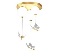 Lampada A Sospensione A Soffitto Con Paralume In Acrilico Sferico A LED Con Cavo Regolabile, Lampadario A Soffitto A Farfalla Per Cameretta Dei Bambini Geometrica, Lampada Da Soffitto Con Montaggio A