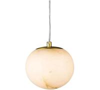 Lampada a sospensione a sospensione regolabile - Lampadario sferico LED10w - Lampada a sospensione in pietra nuvola - Bianco ideale con testa in bronzo,Illuminazione per interni