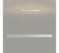 Lampada A Sospensione A Striscia Lunga, Lampadario A LED Dimmerabile 3 Modalità Colore, Lampade A Sospensione In Alluminio Spazzolato Lampadario Sospeso A Design Lineare Per Sala Da Pranzo Soggiorno U
