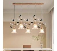 Lampada a Sospensione Amen Village Chaner LED Fashion Creativity Soggiorno Ristorante Bar Camera da Letto Studio Bancone Villa Duplex Edificio Scala (8015 B 5 luci) (8015 B 3 luci)