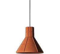 Lampada a Sospensione Arancione in Stile Industriale, plafoniera in Cemento con Attacco E27, per Soggiorno Nordico, Sala da Pranzo, Isola Cucina, Comodino Moderno e Minimalista, Regolabile T-256 (B)
