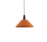 Lampada a sospensione arancione nordica | Lampadario in ferro a testa singola E27 | Apparecchio di illuminazione a soffitto a filo | Ideale for soggiorno, camera da letto e decorazione bar | a moderna