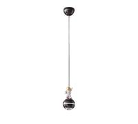 Lampada a sospensione Astronauta per cameretta bambini, moderna, cromata, a LED, lampada a sospensione nera, mini lampada da soffitto, lampadario nordico per cameretta di bambine e bambini, isola cuci