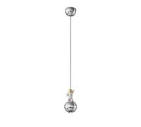 Lampada a sospensione Astronauta per cameretta bambini, moderna, cromata, a LED, lampada a sospensione nera, mini lampada da soffitto, lampadario nordico per cameretta di bambine e bambini, isola cuci