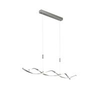 lampada a sospensione 'Auron' dimmerabile (Moderno) colore Grigio, ad es. Soggiorno & Sala da pranzo (2 luci, lampadina inclusa) di Lindby | Lampada a sospensione, lampada, lampadine per