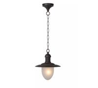 Lampada a Sospensione Balcone Metallo Vetro Ruggine IP44 B:25 CM E27