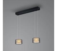 Lampada a sospensione BANKAMP Grand Groove LED, versione a 2 luci BANKAMP