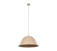 Lampada A Sospensione Beige Moderna Minimalista In Metallo E27 B:50 Cm Loft