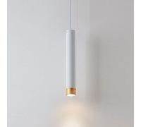 Lampada a sospensione bianca Long Island Mini tubo LED Lampada a sospensione Lampadario lineare industriale costiero nordico COB Minimalismo Luce da cucina sopra il lavandino Camera da letto Comodino