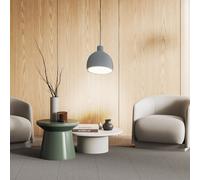 Lampada a Sospensione Bianco Calcestruzzo Design Salotto Ess Camera Luce Cupola [EEK: Non valutato]