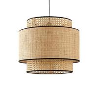 Lampada a sospensione Boho per cucina, lanterna vintage in bambù, plafoniera creativa e intricata in rattan, lampadario semplice per sala da pranzo, soggiorno, arredamento rustico per la casa, penden