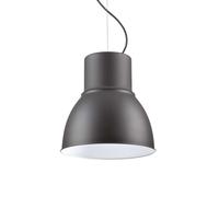 Sospensione Industrial-Minimal Breeze Metallo Grigio 1 Luce E27 D46,5Cm
