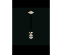 Lampada a sospensione BRILLANTE, oro brillante LED 5W, lumen 425, 3000K, L12*H150 cm, non dimmerabile