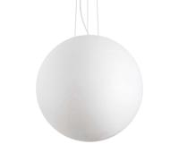 Sospensione Moderna Carta Metallo Bianco 1 Luce E27 D60Cm