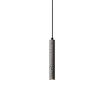 Lampada a sospensione cilindrica industriale retrò regolabile in altezza in cemento con lampadina G9 perfetta per bar e cucine Soluzione di illuminazione elegante e moderna.