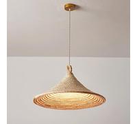 Lampada a Sospensione Cinese Vintage Fatta a Mano/Creativa del Sud-EST Asiatico/Apparecchio di Illuminazione in Rattan mediterraneo/Lampada a Sospensione per B&B, casa da tè Rurale, Balcone, Corr