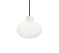 Sospensione Moderna Clio Alluminio Bianco 1 Luce E27