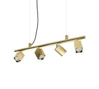 Lampada A Sospensione Collezione DYNAMITE 4 Luci Ottone Altezza Regolabile Ideal