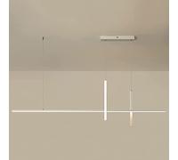 Lampada a sospensione combinata a barra lunga moderna semplice LED Lampada a sospensione in metallo dimmerabile - Luxury Restaurant Bar Decorazione Lampada a sospensione a soffitto Lampada di illumina
